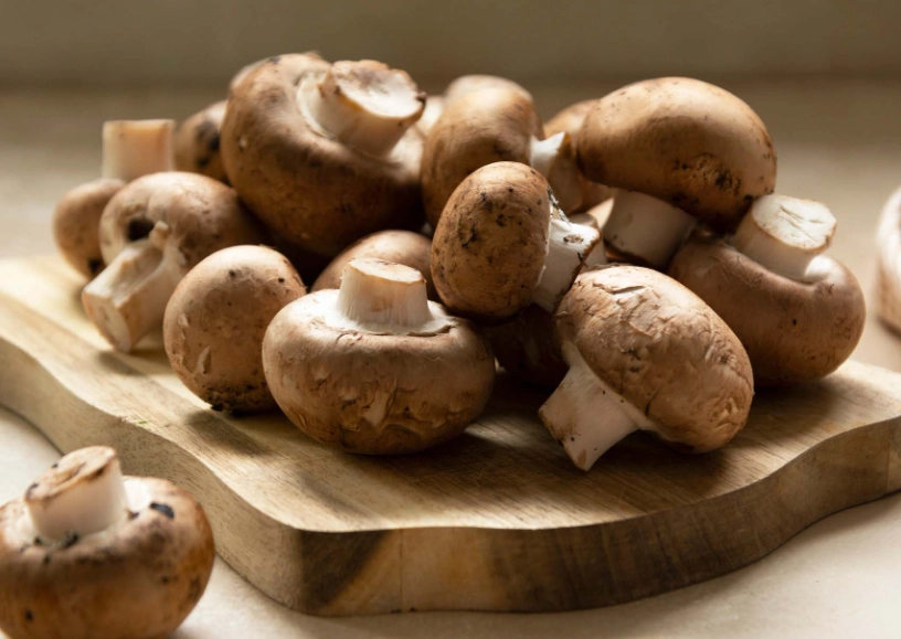 brown mushrooms