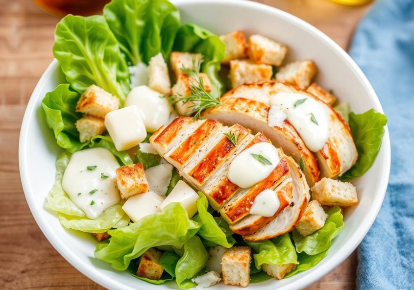 how many calories in caesar salad