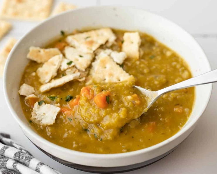 low calorie split pea soup