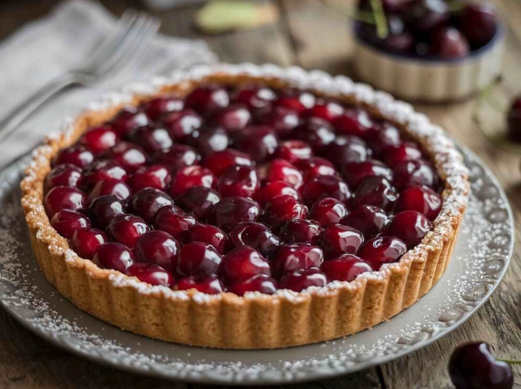 how to make sour cherry tart