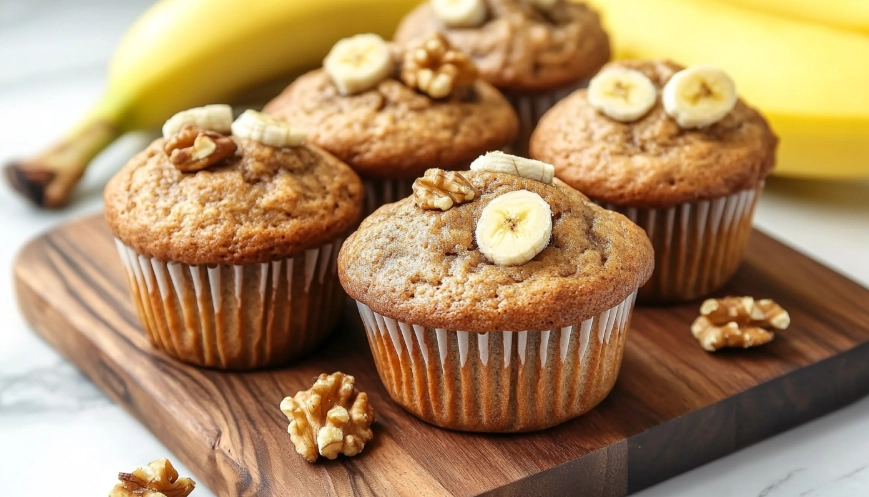 healthy banana walnut muffin recipe healthy banana walnut muffin recipe