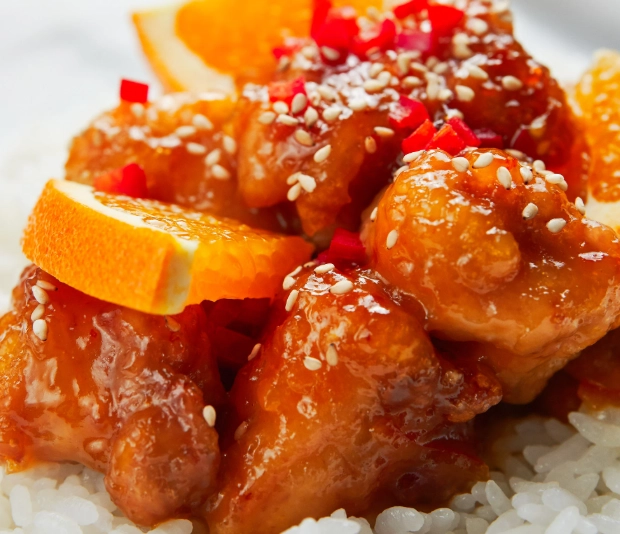 homemade orange chicken