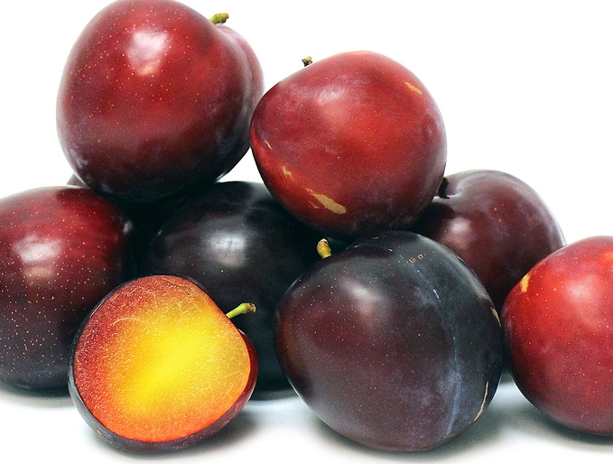 difference between red and black plums
