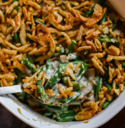 green bean casserole with fresh green beans green bean casserole with fresh green beans