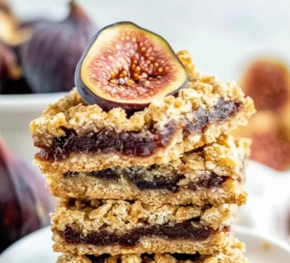 fig bars with fresh figs