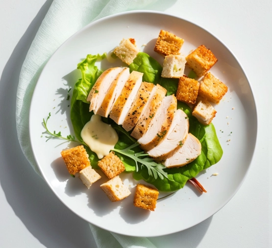 calories in chicken caesar salad